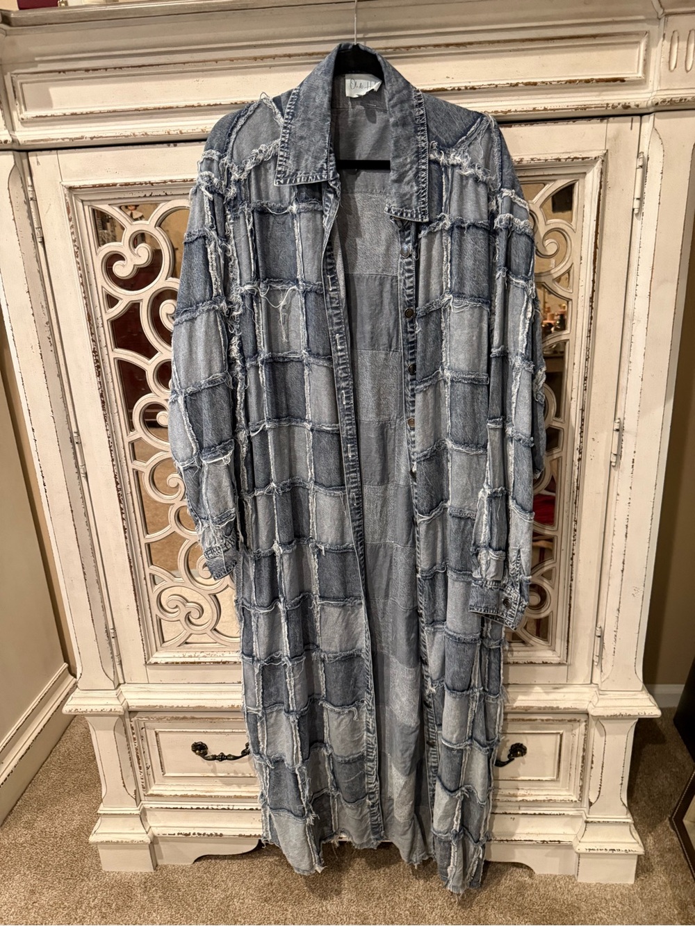 Oli & Hali Patchwork Light Blue Denim Jacket